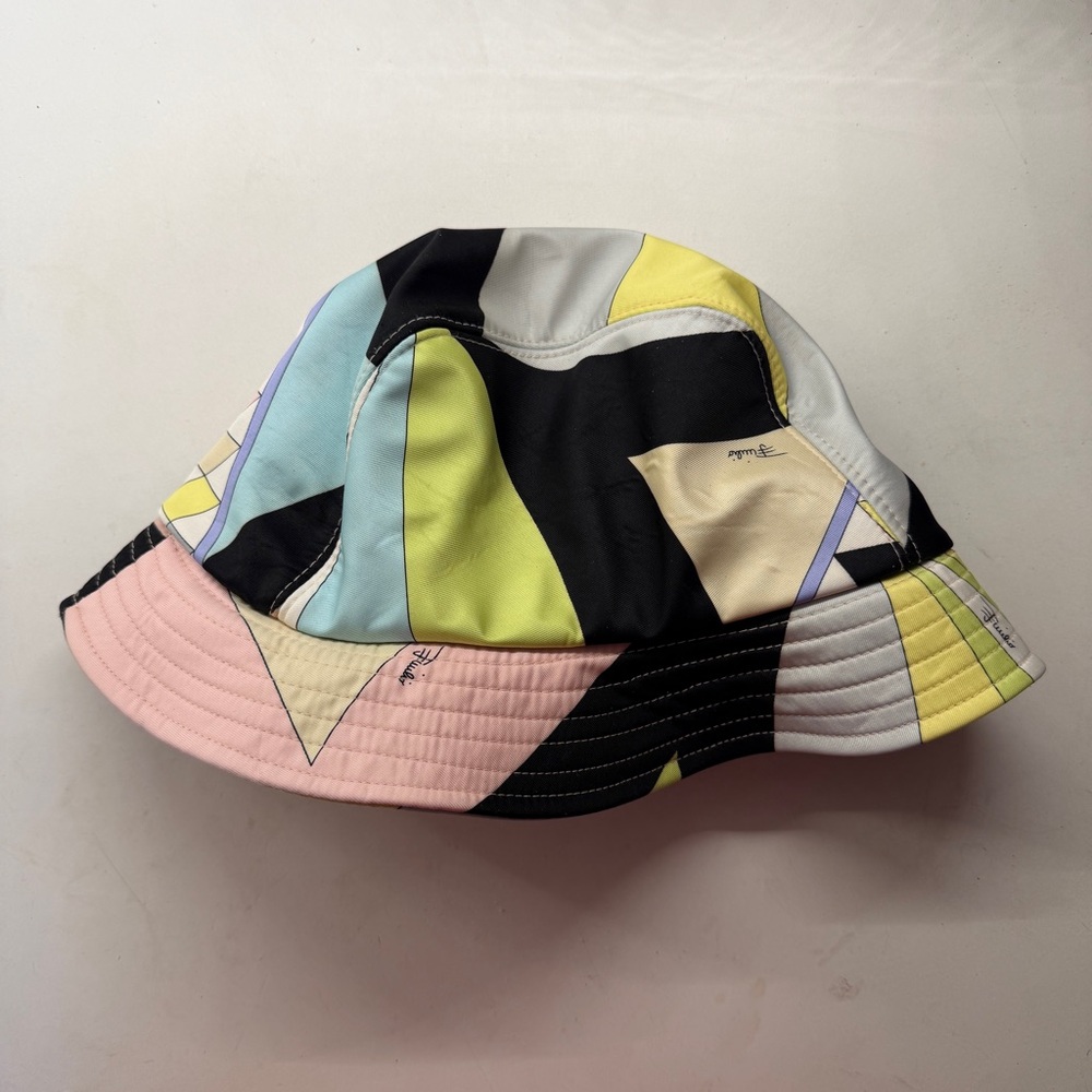 Emilio Pucci Pastel Patchwork Bucket Hat